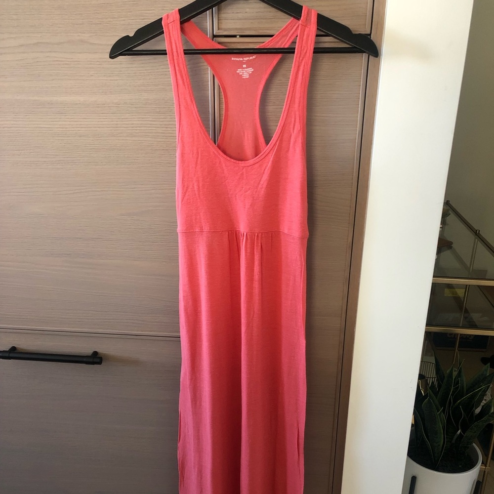 Banana Republic Coral Maxi Dress
